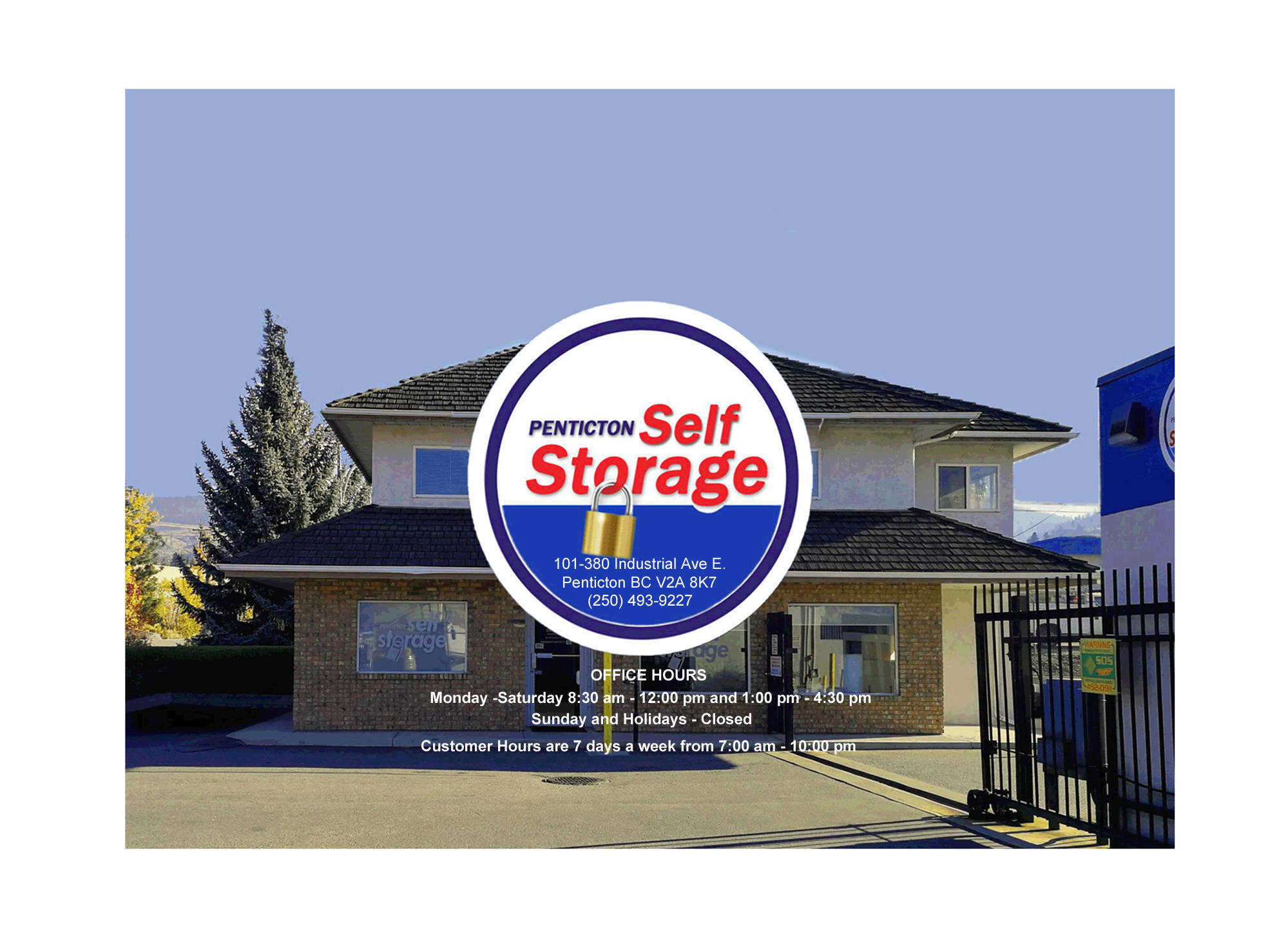 Penticton Self Storage near Okanagan, British Columbia